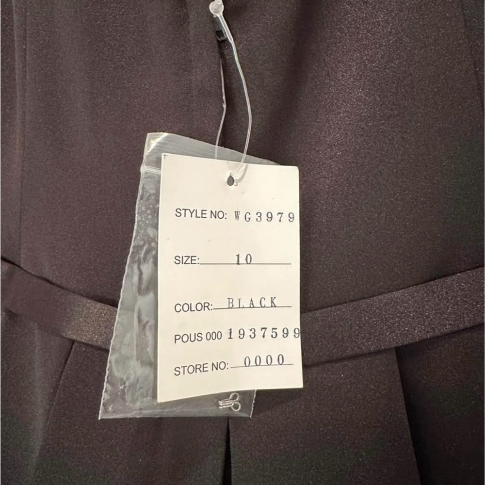 David’s Bridal Black Wedding or Prom Dress - size 10 - NWT - Picture 4 of 4